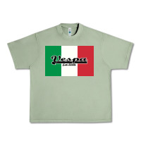 Oil Green vespa motorcycle Urban Heavy Tee - artisFamous