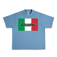 Pebble Blue vespa motorcycle Urban Heavy Tee - artisFamous