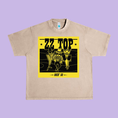 Zz Top  Goin  50 Urban Heavy Tee Designed By Artisfamous