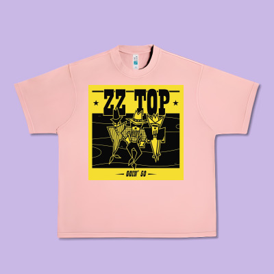 Zz Top  Goin  50 Urban Heavy Tee Designed By Artisfamous