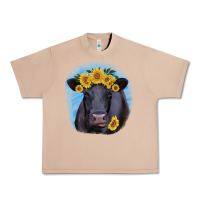 Burro Black Angus with Sunflower Urban Heavy Tee - Jasminsmagicworld
