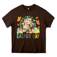 Chocolate Brown Easter Day Heavy Core Tee - BundleAndBundleShop