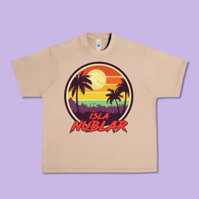 Isla Nublar Holiday Urban Heavy Tee Designed By Artisfamous