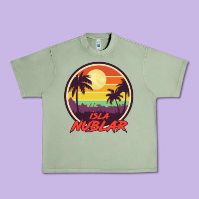 Isla Nublar Holiday Urban Heavy Tee Designed By Artisfamous