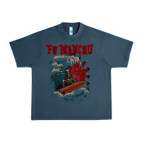 Midnight Navy fu manchu Urban Heavy Tee - artisFamous