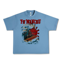 Pebble Blue fu manchu Urban Heavy Tee - artisFamous