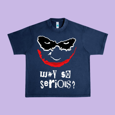 Why So Serious Urban Heavy Tee Designed By Artisfamous