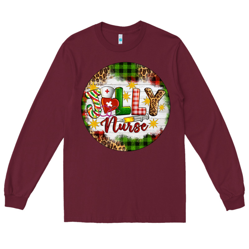 Christmas Jolly Nurse Long Sleeve Tee by Artiststas | Teevron