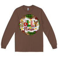 Chestnut Christmas Jolly Nurse Long Sleeve Tee - Artiststas