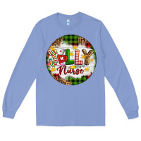Colony Blue Christmas Jolly Nurse Long Sleeve Tee - Artiststas