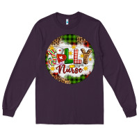 Plum Christmas Jolly Nurse Long Sleeve Tee - Artiststas