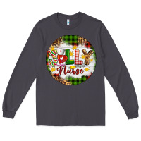 Smoke Christmas Jolly Nurse Long Sleeve Tee - Artiststas
