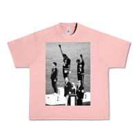 Salmon black power black fist 1968 olympics Urban Heavy Tee - artisFamous