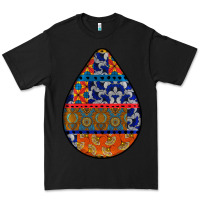 Black african fabric pattern teardrop earrings 4 Premium Tee - BundleAndBundleShop