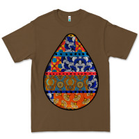 Cacao african fabric pattern teardrop earrings 4 Premium Tee - BundleAndBundleShop