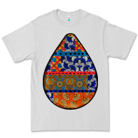 Dove Grey african fabric pattern teardrop earrings 4 Premium Tee - BundleAndBundleShop
