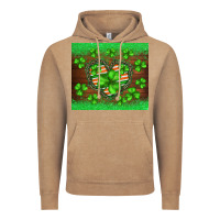 Vintage Coffee st.patricks heart shamrocks glitter Vintage Hoodie - BarkalooDesign