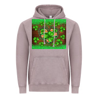 Vintage Zinc st.patricks heart shamrocks glitter Vintage Hoodie - BarkalooDesign