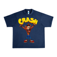 Navy crash bandicoot Urban Heavy Tee - artisFamous
