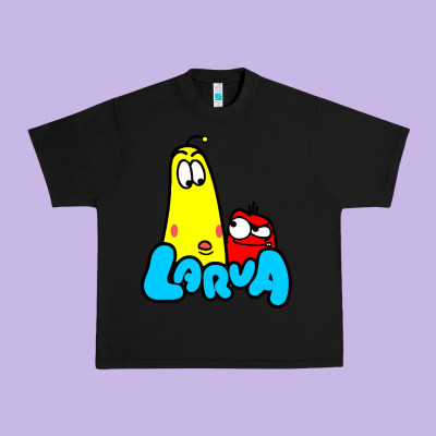 Larva Cartoon Urban Heavy Tee Designed By Artisfamous
