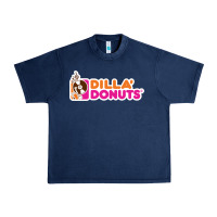 Navy dilla' donuts Urban Heavy Tee - artisFamous
