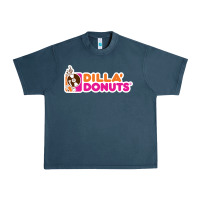 Midnight Navy dilla' donuts Urban Heavy Tee - artisFamous