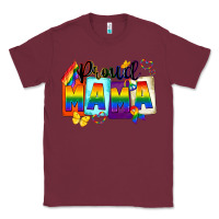 Burgundy proud mama Classic Tee - FaDigitalArtStudio