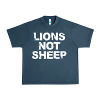 Midnight Navy lions not sheep Urban Heavy Tee - artisFamous