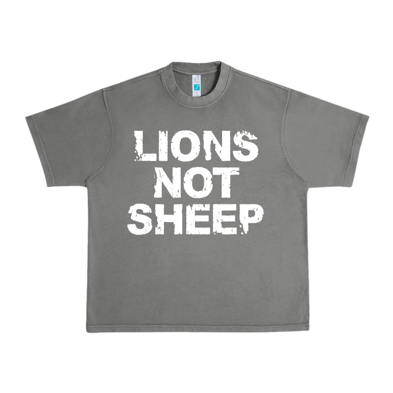 Lions Not Sheep Urban Heavy Tee by artisFamous | Teevron