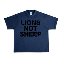 Navy lions not sheep Urban Heavy Tee - artisFamous