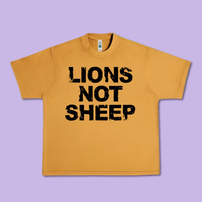 Lions Not Sheep Urban Heavy Tee Designed By Artisfamous