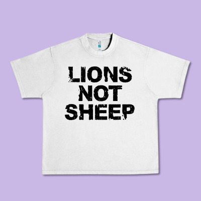 Lions Not Sheep Urban Heavy Tee Designed By Artisfamous