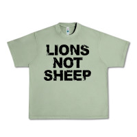 Oil Green lions not sheep Urban Heavy Tee - artisFamous