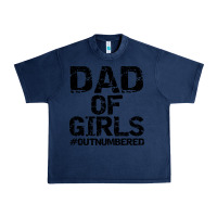 Navy dad of girls Urban Heavy Tee - artisFamous
