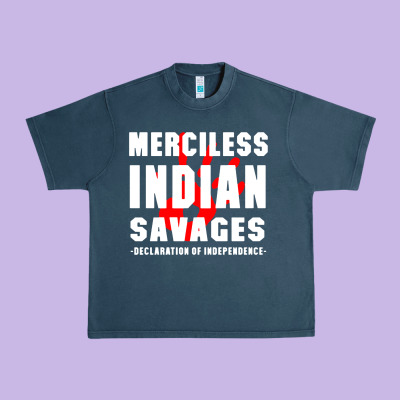 Merciless Indian Savages Urban Heavy Tee Designed By Artisfamous