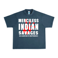 Midnight Navy merciless indian savages Urban Heavy Tee - artisFamous
