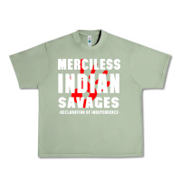 Oil Green merciless indian savages Urban Heavy Tee - artisFamous