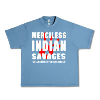 Pebble Blue merciless indian savages Urban Heavy Tee - artisFamous