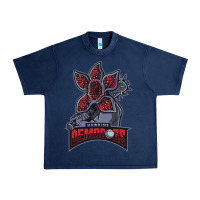 Navy hawkins demodogs Urban Heavy Tee - artisFamous