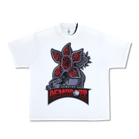 White hawkins demodogs Urban Heavy Tee - artisFamous