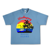 Pebble Blue weekapaug, rhode island sunset Urban Heavy Tee - artisFamous
