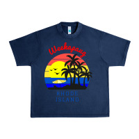 Navy weekapaug, rhode island sunset Urban Heavy Tee - artisFamous