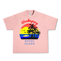 Salmon weekapaug, rhode island sunset Urban Heavy Tee - artisFamous