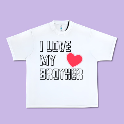 I Love My Brother, Brothers Day , Brother Sister  Love Urban Heavy Tee Designed By Artisfamous