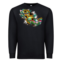 Black Guerrero Mexico Sunflower Map Premium Sweatshirt - RanaPortraitStore