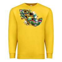 Lemon Guerrero Mexico Sunflower Map Premium Sweatshirt - RanaPortraitStore