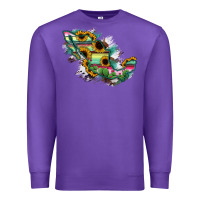 Purple Guerrero Mexico Sunflower Map Premium Sweatshirt - RanaPortraitStore
