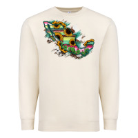 Sandshell Guerrero Mexico Sunflower Map Premium Sweatshirt - RanaPortraitStore