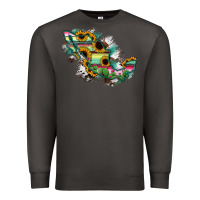 Smoke Guerrero Mexico Sunflower Map Premium Sweatshirt - RanaPortraitStore