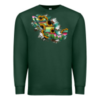 Sports Green Guerrero Mexico Sunflower Map Premium Sweatshirt - RanaPortraitStore